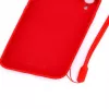 Evelatus Apple iPhone XR Soft Touch silikónové puzdro s remienkom červené
