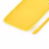 Evelatus Apple iPhone XR Soft Touch silikónové puzdro s remienkom žlté