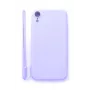 Evelatus Apple iPhone XR Soft Touch silikónové puzdro s remienkom fialové