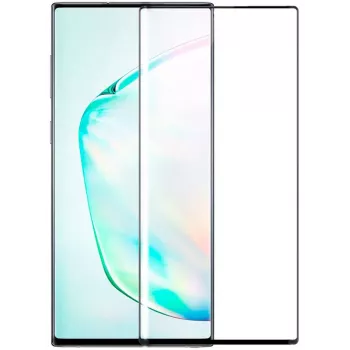 Evelatus Samsung Galaxy Note 10 3D Full Glue zakrivené aluminosilikátové sklo 9H (0,26 mm) + ochrana fotoaparátu