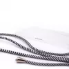 Evelatus Apple iPhone Xs MAX puzdro so šnúrkou čierne pruhy transparentné