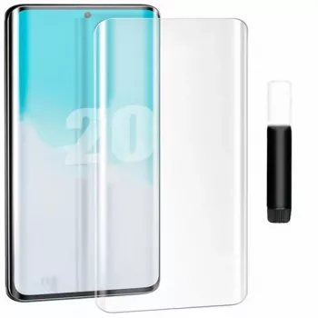 EVELATUS Samsung Galaxy S20 Plus priehľadné sklo UV + lepidlo