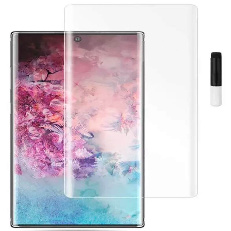 Evelatus Samsung Galaxy Note 10 Plus priehľadné sklo UV + lepidlo