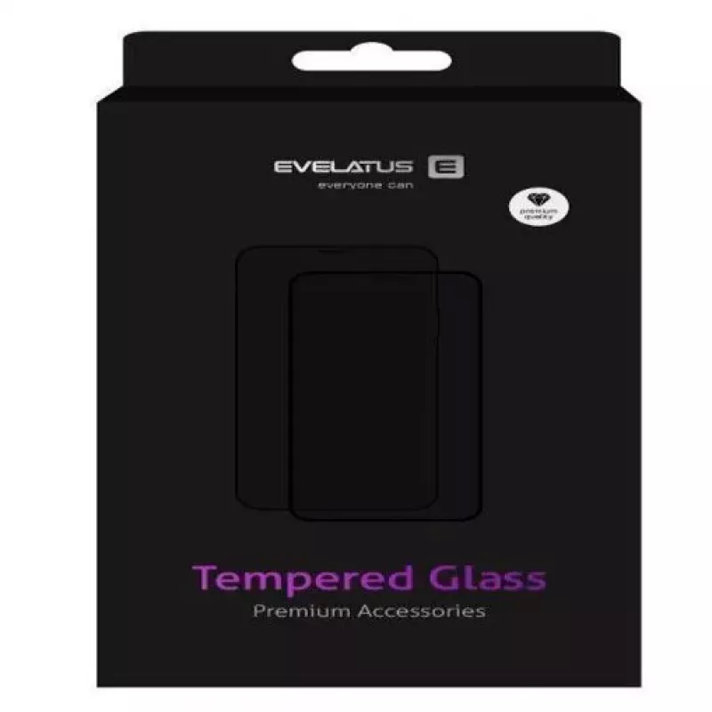 EVELATUS Samsung Galaxy Note 10 Lite N770 2.5D Full Cover Japan Glue Glass antistatická ochrana displeja