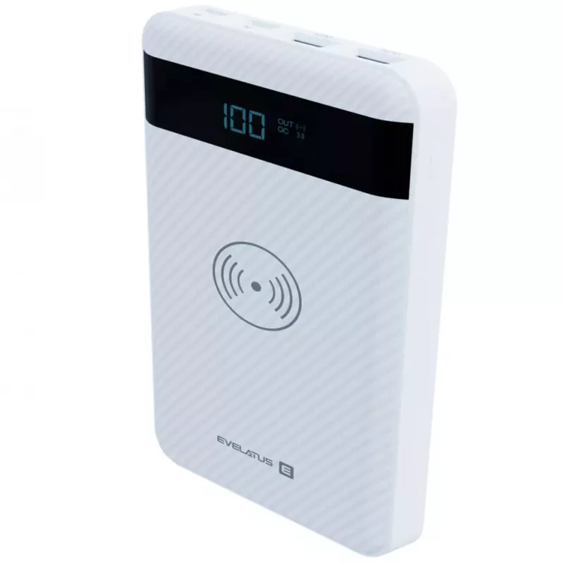 Evelatus EPB05 bezdrôtová power banka 10000 mAh biela