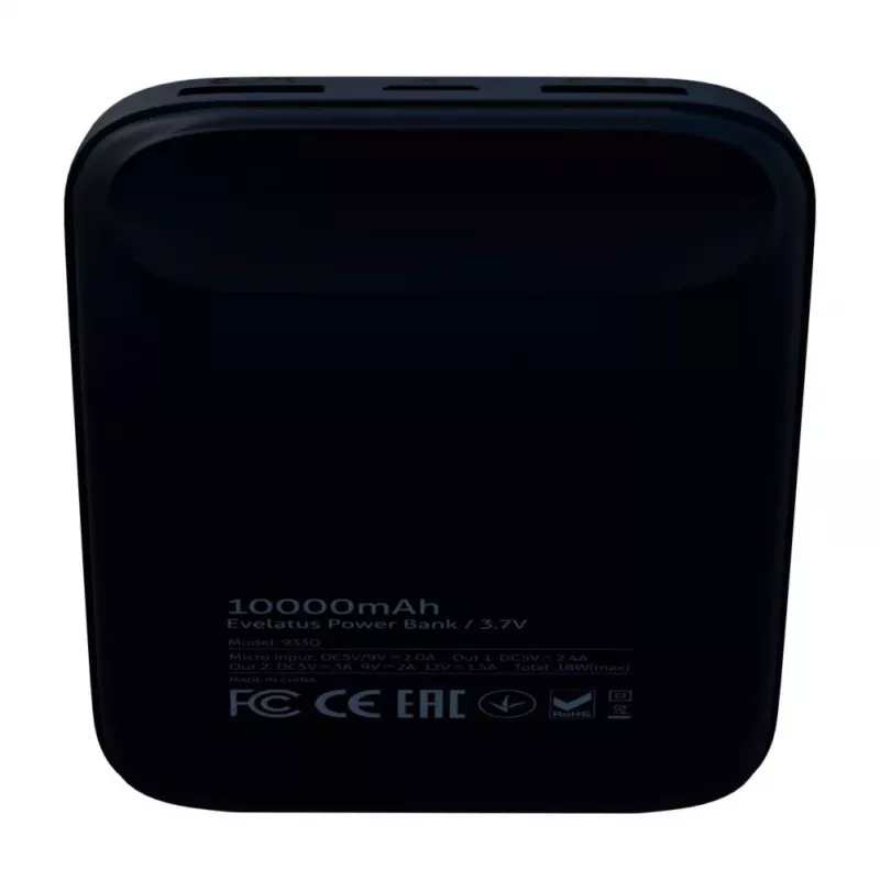 Evelatus power banka EPB07 10000 mAh čierna
