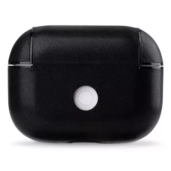 Evelatus Apple AirPods Pro kožené ochranné puzdro čierna