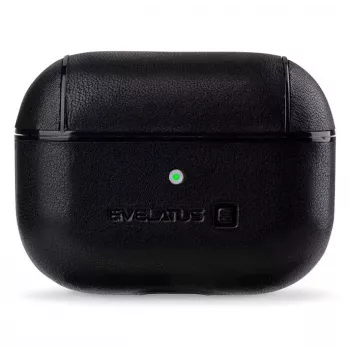 Evelatus Apple AirPods Pro kožené ochranné puzdro čierna
