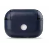 Evelatus Apple AirPods Pro kožené ochranné puzdro tmavomodrá