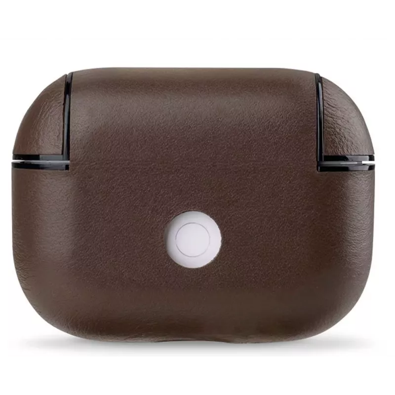 Evelatus Apple AirPods Pro kožené ochranné puzdro hnedá