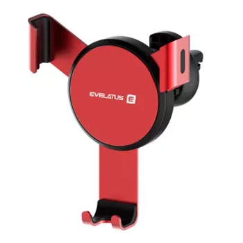 EVELATUS držiak na mobil ECH03 červený - univerzálny držiak do vetrania
