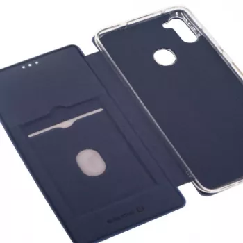 Evelatus Samsung Galaxy A11 knižné puzdro tmavomodrá