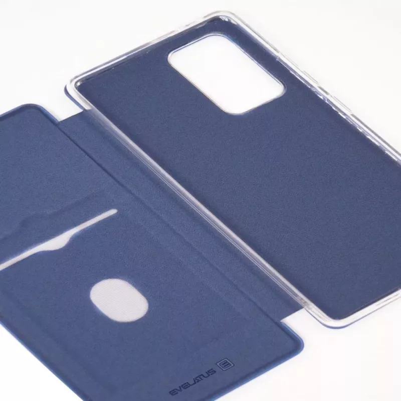 EVELATUS Huawei P40 knižné puzdro tmavomodrá