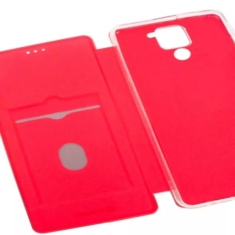 Evelatus Xiaomi Redmi Note 9 Knižkové puzdro, vínovočervené