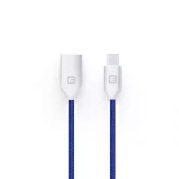 Evelatus Micro-USB kábel EDC04 modrý 1m