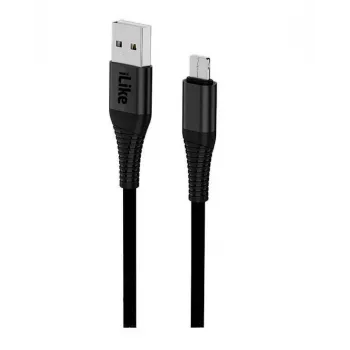 iLike Nabíjací kábel pre MicroUSB ICM01 čierny