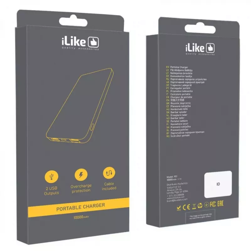 iLike Power Bank 951 10000 mAh biely