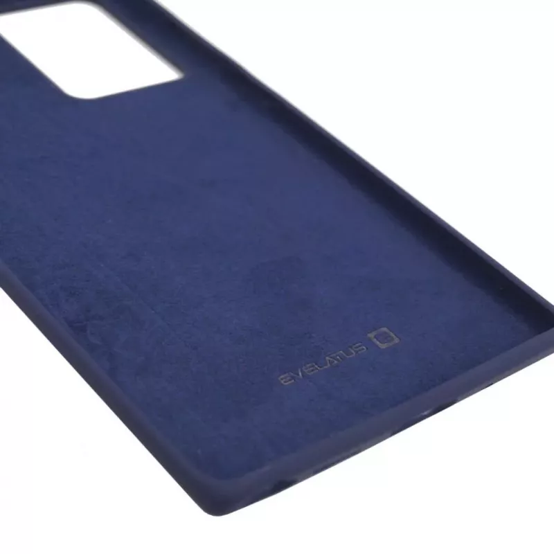 Evelatus Samsung Galaxy Note 20 Ultra Premium Soft Touch silikónové puzdro polnočná modrá
