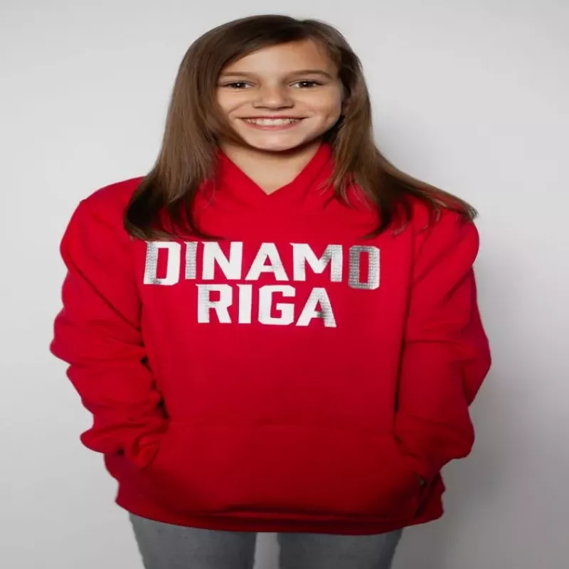 Dinamo detská mikina s kapucňou 4Y červená