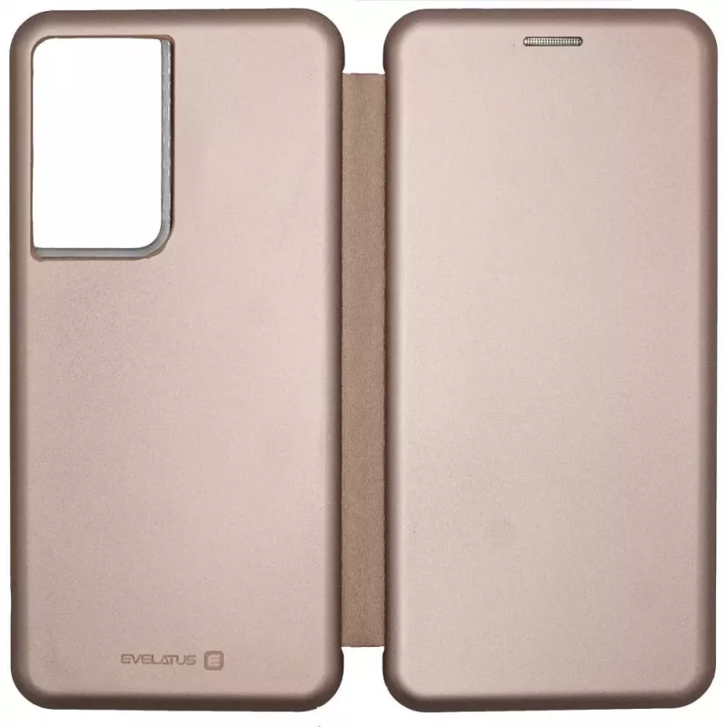 Evelatus Samsung Galaxy S21 Ultra Book Case ružové zlato