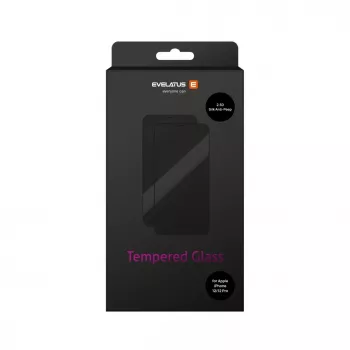 Evelatus Apple iPhone 12/12 Pro Privacy 2.5D Silk Full Cover Japan Glue Anti-Static čierna