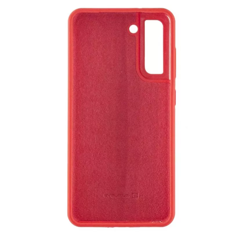 Evelatus Samsung Galaxy S21 FE Premium Soft Touch silikónové puzdro čínska červená