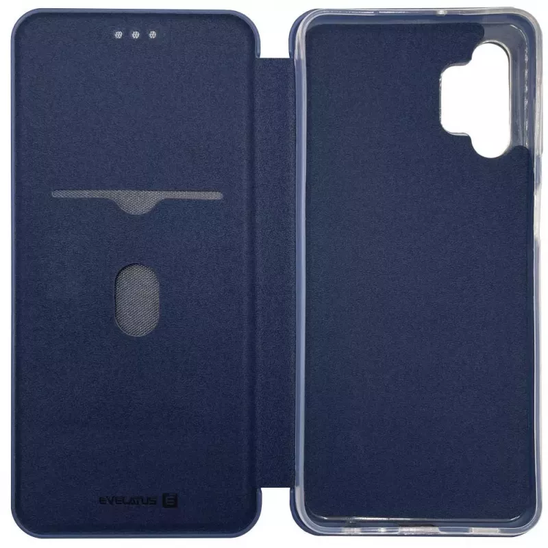 Evelatus Samsung Galaxy A32 5G puzdro s viečkom tmavomodré