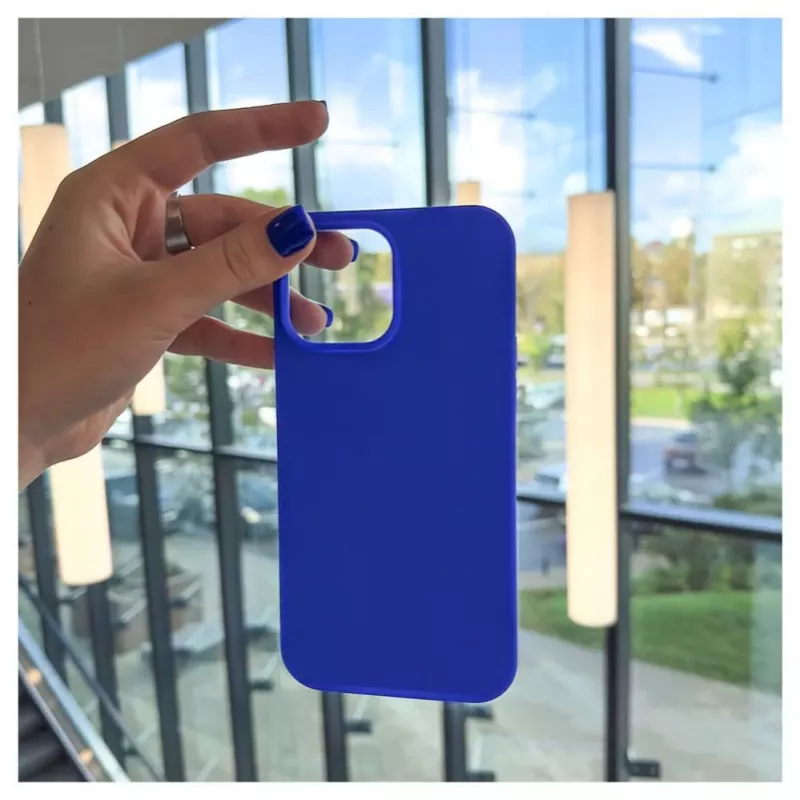 Evelatus Apple iPhone 13 Pro Max Premium Soft Touch silikónové puzdro tmavomodré