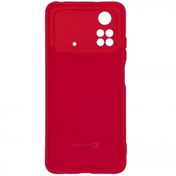 Evelatus Xiaomi Poco X4 Pro 5G Premium Soft Touch silikónové puzdro červené