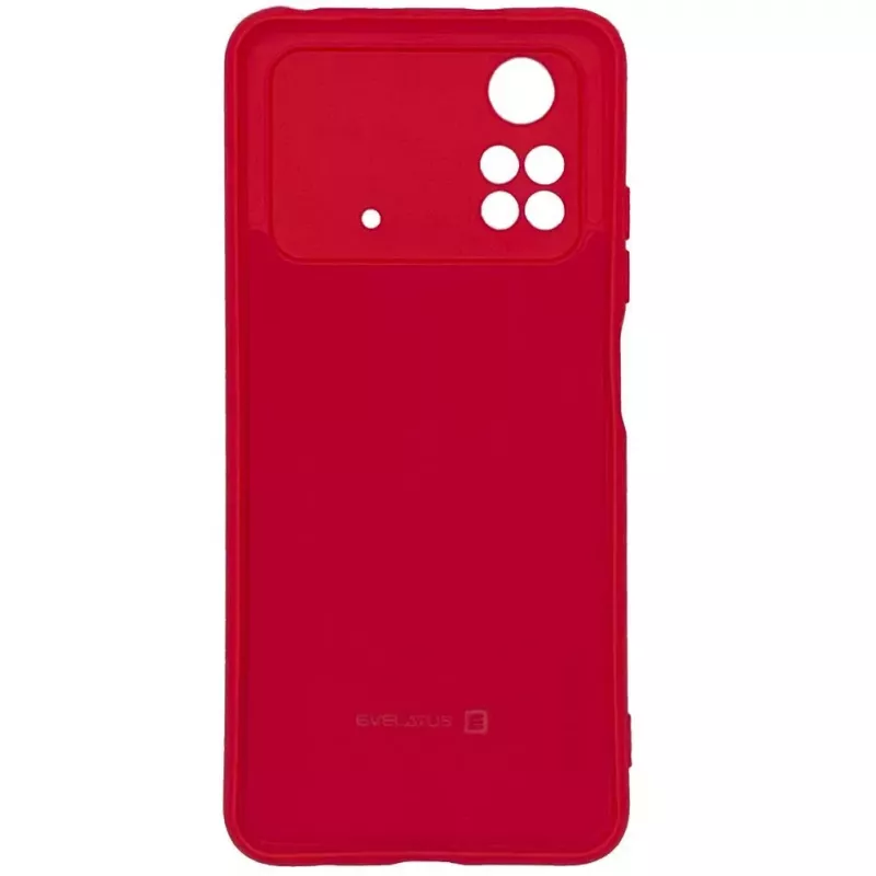 Evelatus Xiaomi Poco X4 Pro 5G Premium Soft Touch silikónové puzdro červené