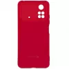 Evelatus Xiaomi Poco M4 Pro Nano silikónové puzdro Soft Touch TPU červené