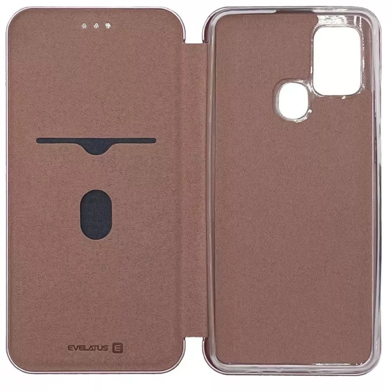 Evelatus Samsung Galaxy A21s Book Case ružové zlato