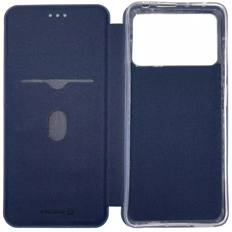 Evelatus Xiaomi Poco X4 Pro 5G Book Case tmavomodré