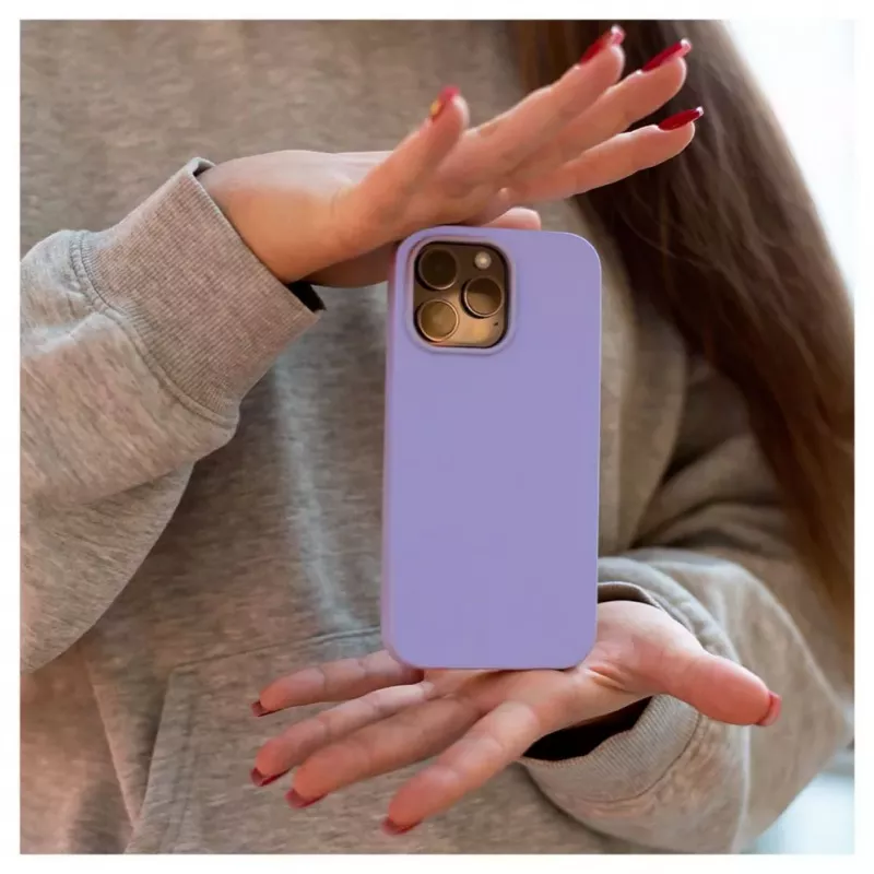EVELATUS Apple iPhone 14 Pro Max 6.7 Premium Soft Touch silikónové puzdro svetlofialová