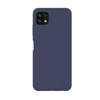 Evelatus Samsung Galaxy A22 5G Premium Soft Touch silikónové puzdro polnočná modrá