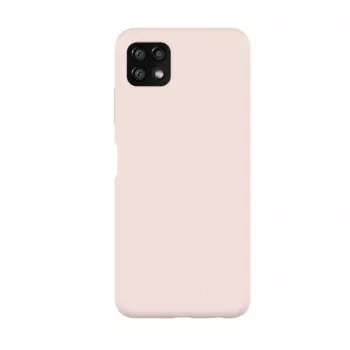 Evelatus Samsung Galaxy A22 5G Premium Soft Touch silikónové puzdro ružový piesok