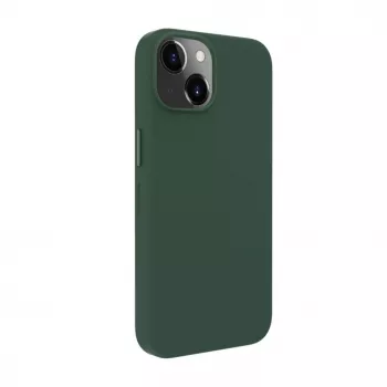 Evelatus Apple iPhone 14 pravé kožené puzdro s MagSafe tmavozelená