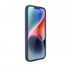 Evelatus Apple iPhone 14 Plus pravé kožené puzdro s MagSafe modrá