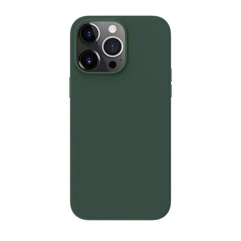 Evelatus Apple iPhone 14 Pro pravé kožené puzdro s MagSafe tmavozelená