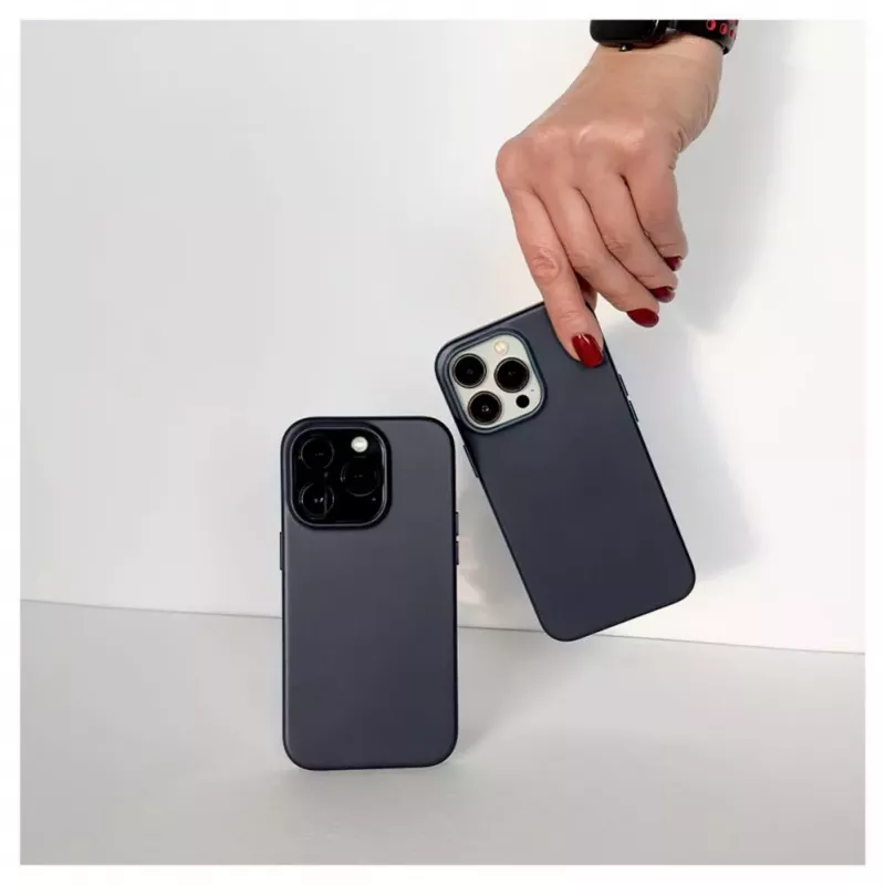 Evelatus Apple iPhone 14 Pro Max pravé kožené puzdro s MagSafe modrá