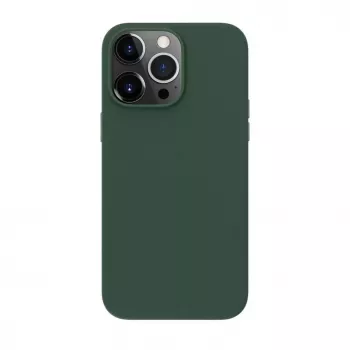 Evelatus Apple iPhone 14 Pro Max pravé kožené puzdro s MagSafe tmavozelená