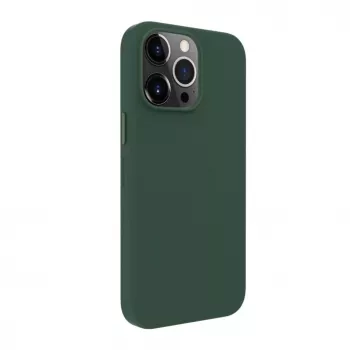 Evelatus Apple iPhone 14 Pro Max pravé kožené puzdro s MagSafe tmavozelená
