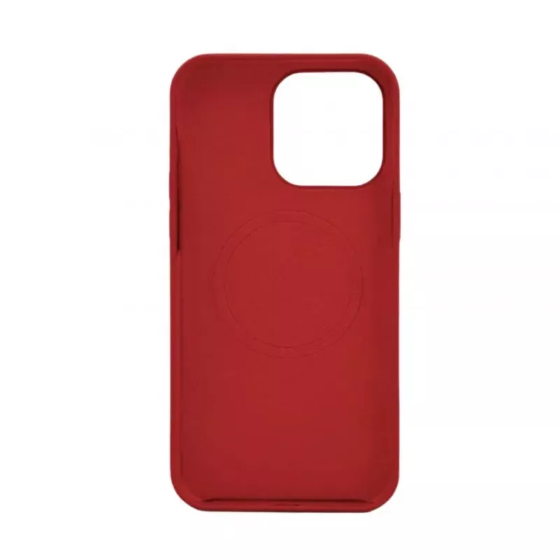 Evelatus Apple iPhone 14 Plus Premium MagSafe Soft Touch silikónové puzdro tmavočervená