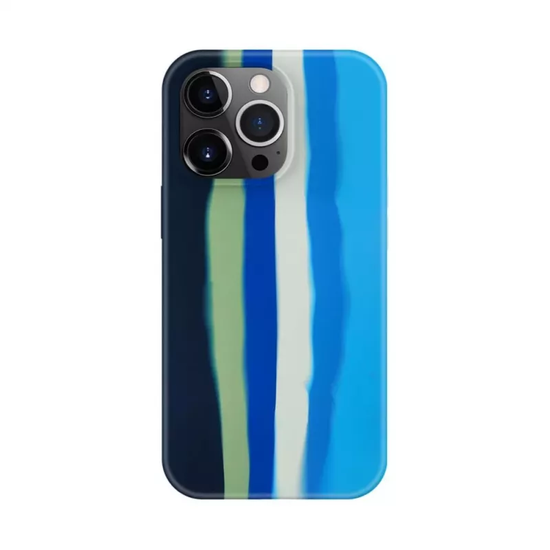 Evelatus Apple iPhone 13 Pro Max silikónové puzdro viacfarebné modré
