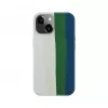 Evelatus Apple iPhone 14 silikónové puzdro viacfarebné zelené