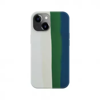 Evelatus Apple iPhone 14 silikónové puzdro viacfarebné zelené