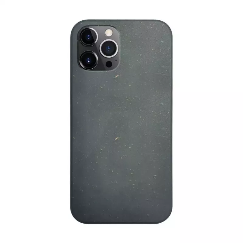 iLike Apple iPhone 12 / 12 Pro silikónovo-plastové puzdro Eco Print Design čierne