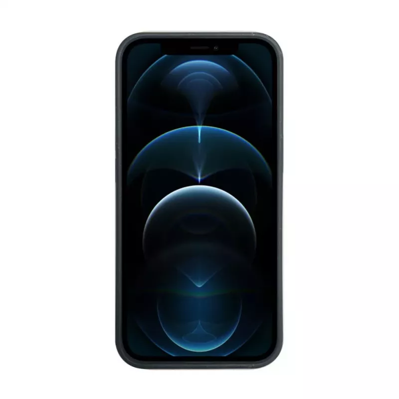 iLike Apple iPhone 12 / 12 Pro silikónovo-plastové puzdro Eco Print Design čierne