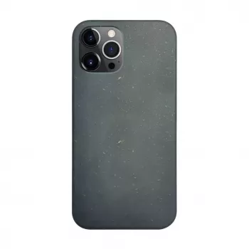 iLike Apple iPhone 12 Pro Max silikónovo-plastové puzdro Eco Print Design čierne