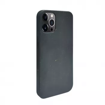 iLike Apple iPhone 12 Pro Max silikónovo-plastové puzdro Eco Print Design čierne